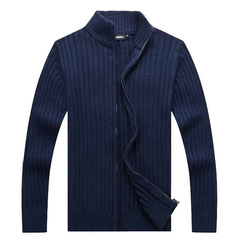 Veste Homme Bleu Marine Col Montant