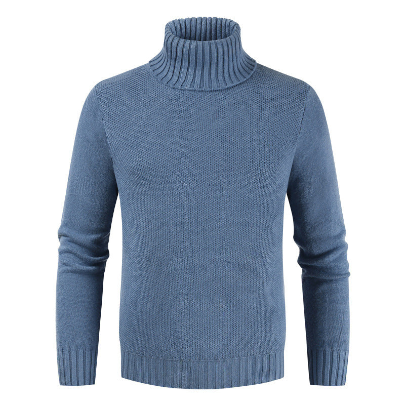 Col Roulé Chaud Homme Bleu