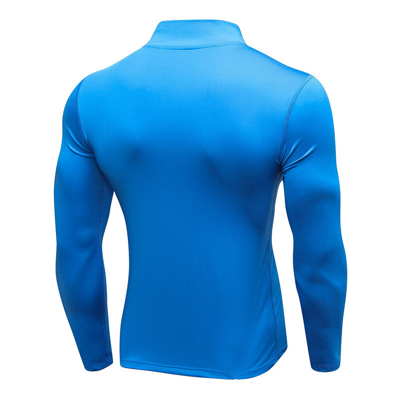 Pull Zip Homme Bleu Ciel