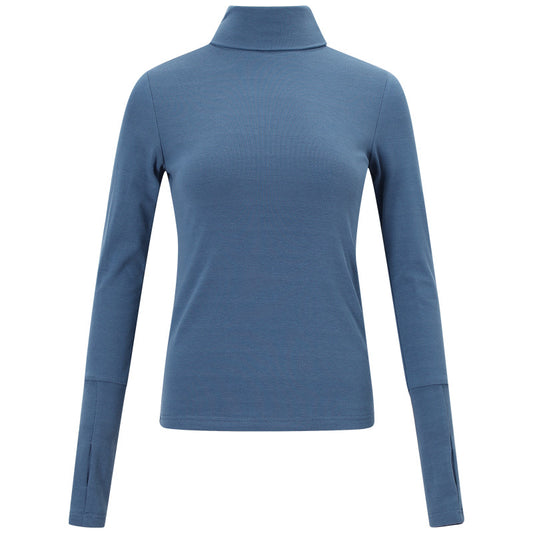 Sous-Pull Femme Col Roulé Bleu