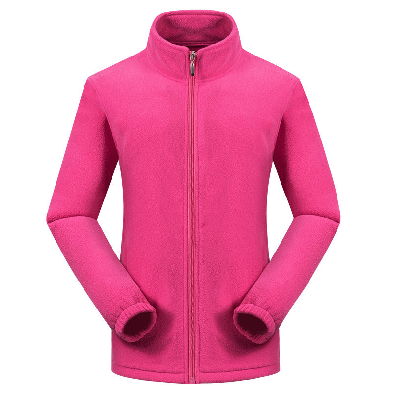 Veste Polaire Col Montant Femme Rose