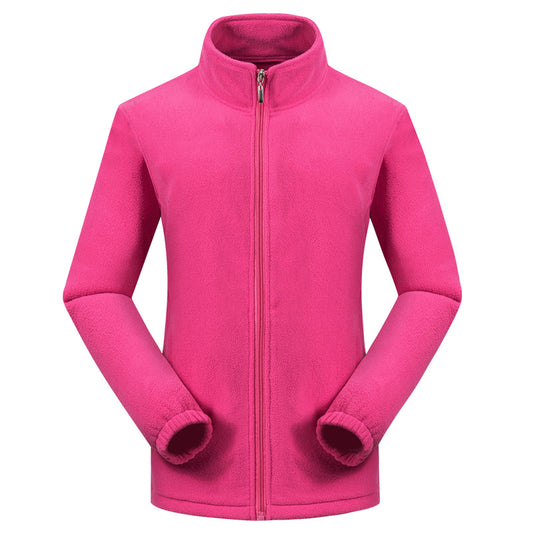 Veste Polaire Col Montant Femme Rose