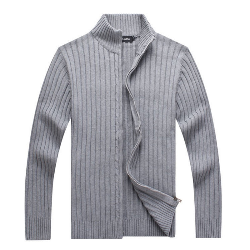 Veste Homme Gris Clair Col Montant