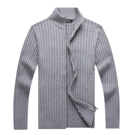 Veste Homme Gris Clair Col Montant