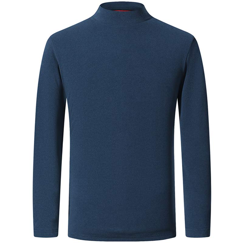 Sous Pull Col Montant Homme Bleu Cyan