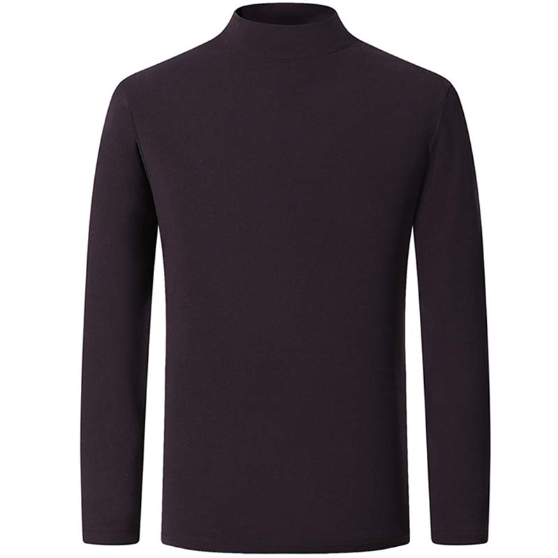 Sous-pull Col Montant Homme Rouge Bordeaux