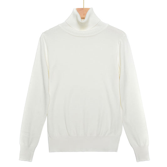 Col Roulé Blanc Femme