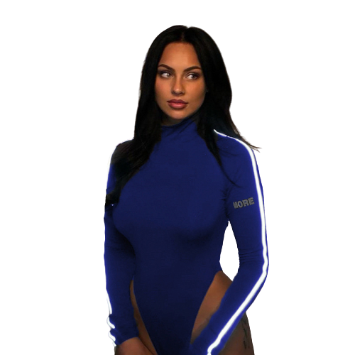 Body Col Montant Bleu Marine Rock More