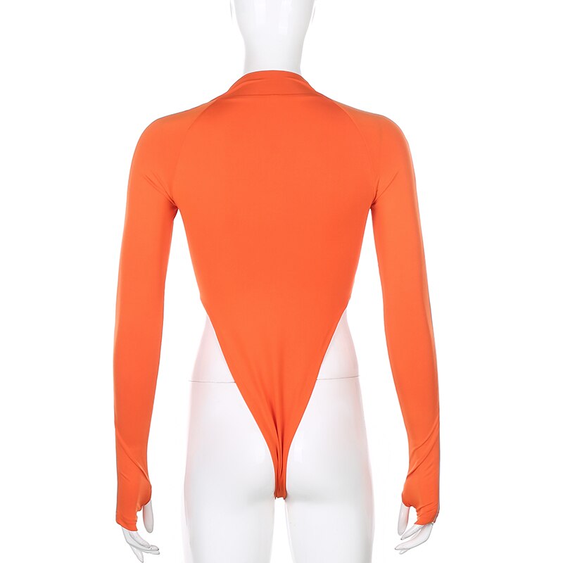 Body Col Montant Orange Fluo Rock More