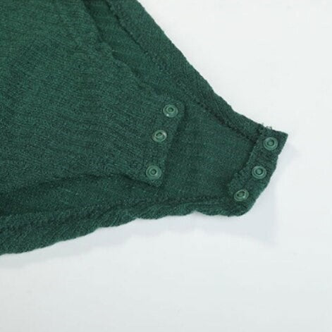Body Col Roulé Vert Femme