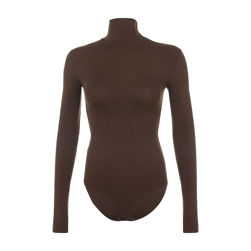 Body Col Roulé Marron