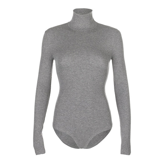 Body Col Roulé Gris