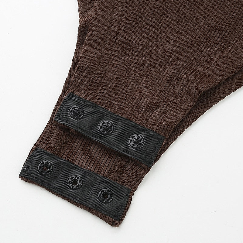Body Col Roulé Marron