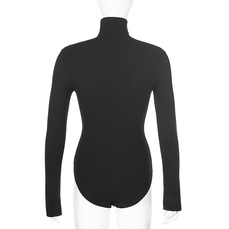 Body Col Roule Noir de Dos