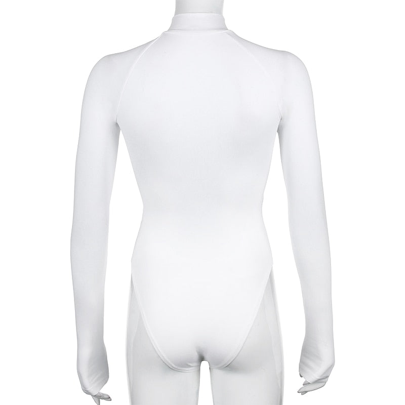 Body Zip Blanc de Dos