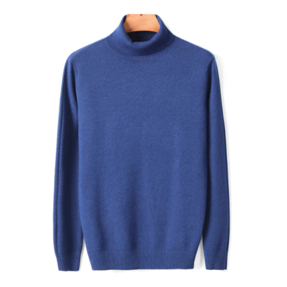 Col Roulé Homme Épais Bleu