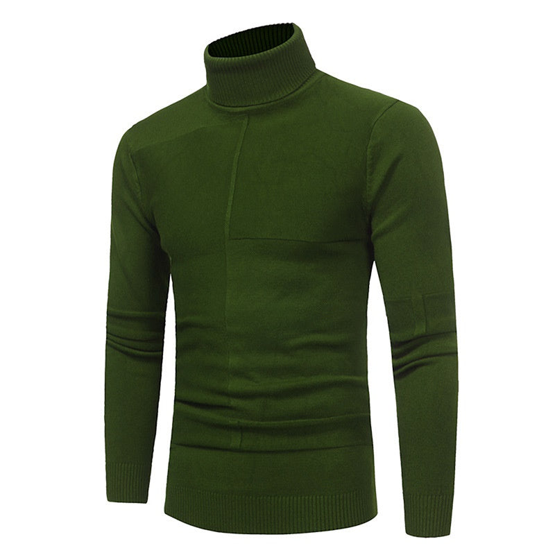 Col Roulé Homme Qualité Vert