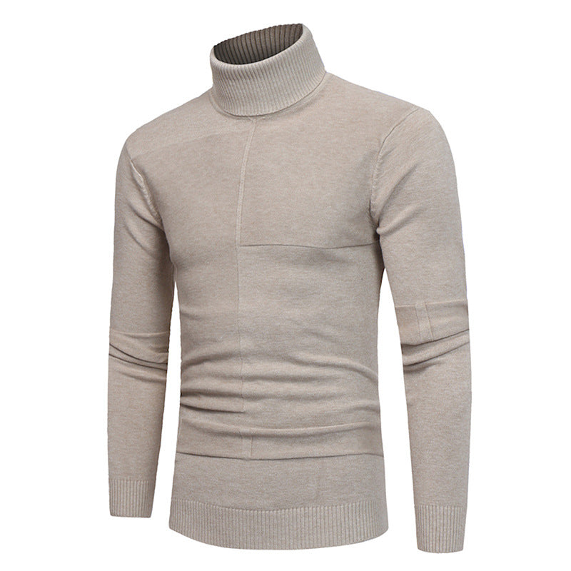Col Roulé Homme Qualité Beige