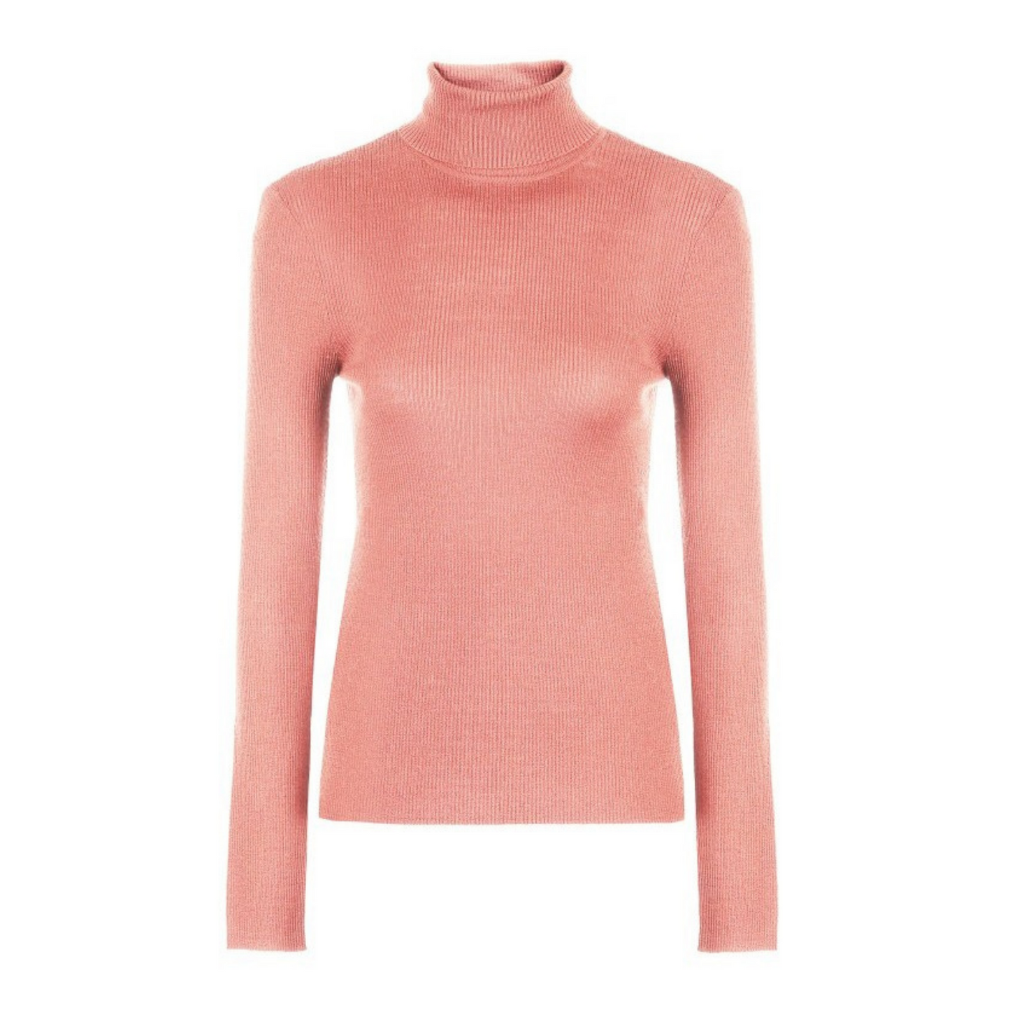 Col Roulé Laine Femme Rose