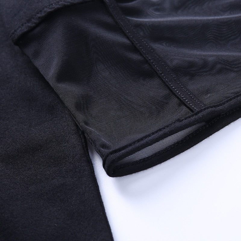 Crop Top Col Haut