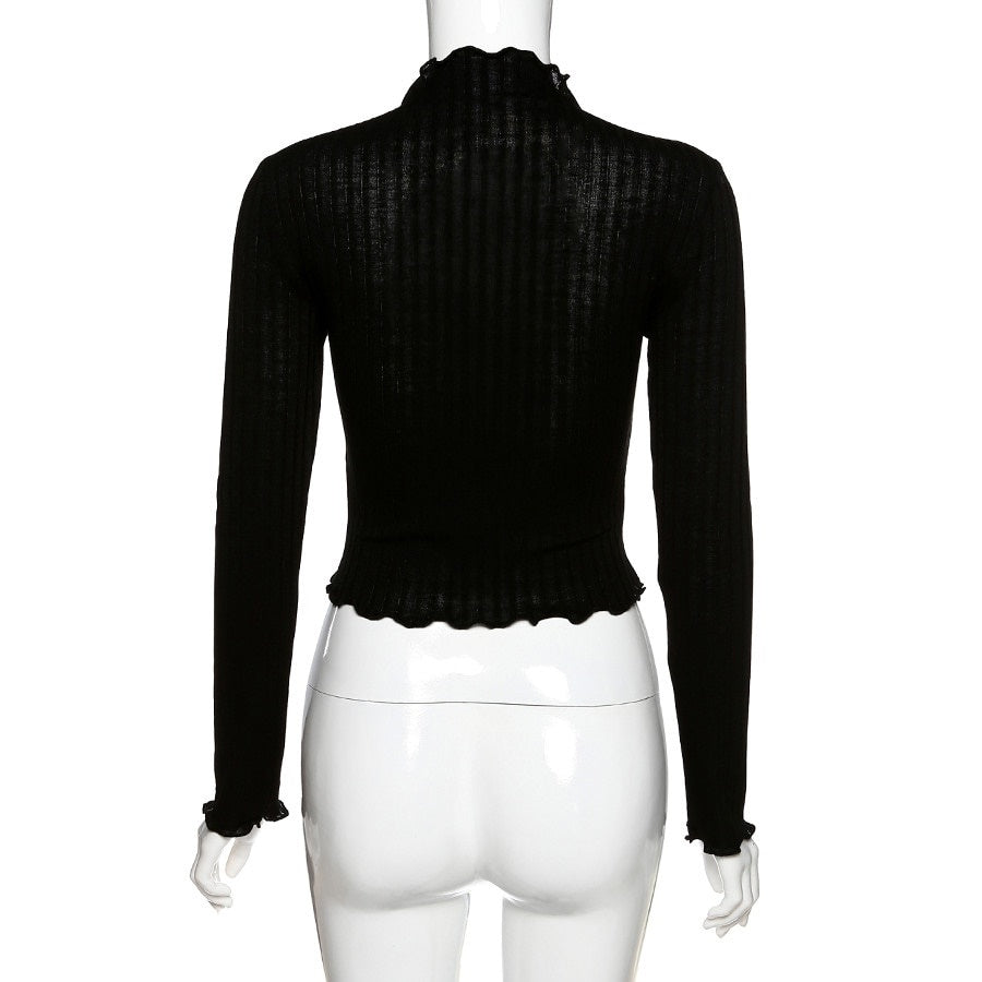 croptop noir femme