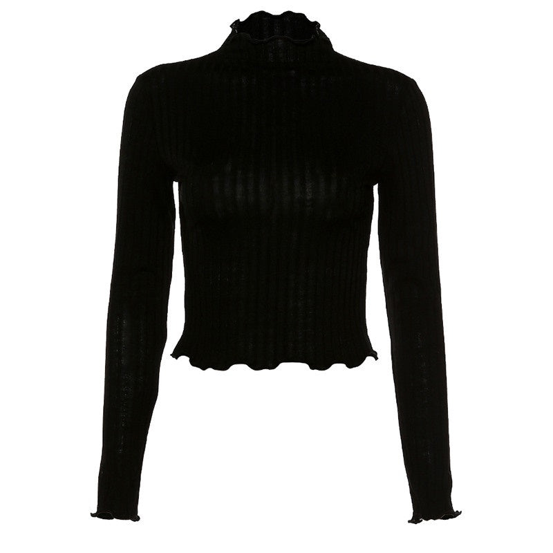 Crop Top Noir Femme