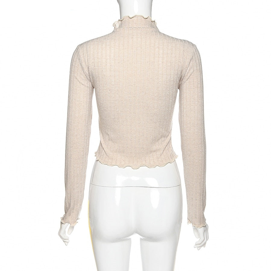croptop beige femme