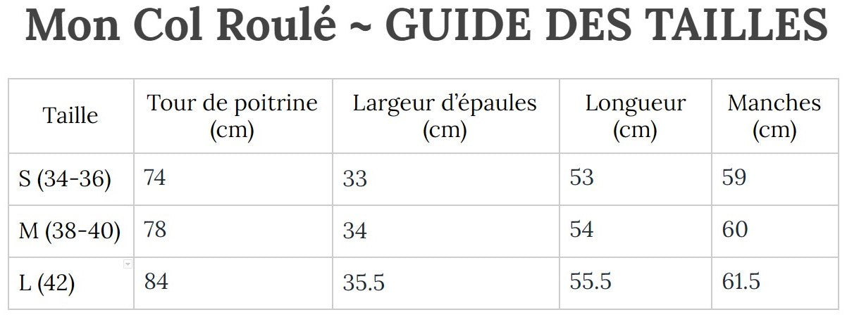Sous-Pull Noir Col Roulé Femme