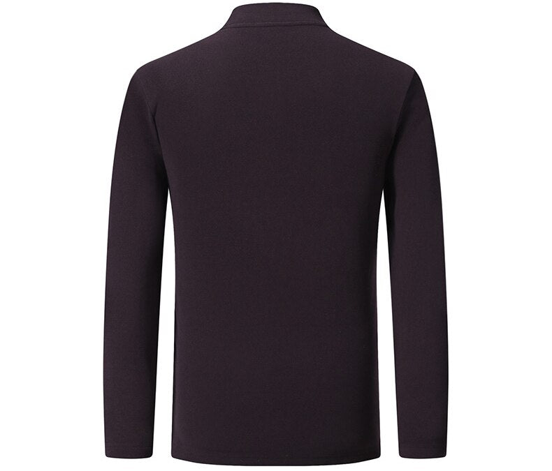 sous pull col montant homme rouge pourpre