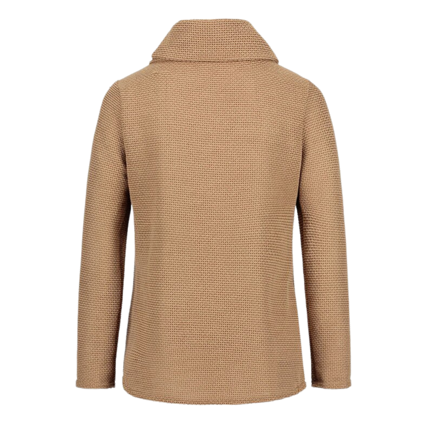 Haut Col Benitier Femme Beige