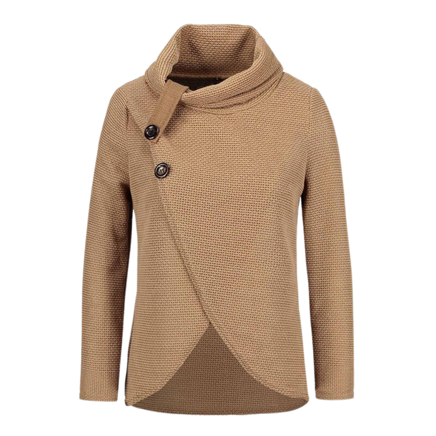 Haut Col Bénitier Femme Beige