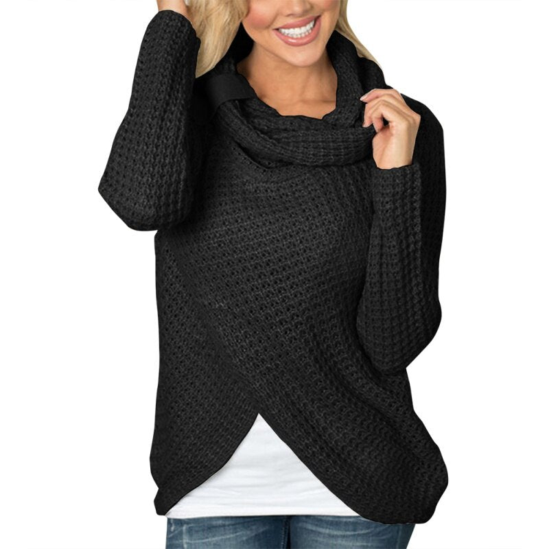 Haut Col Benitier Femme Noire