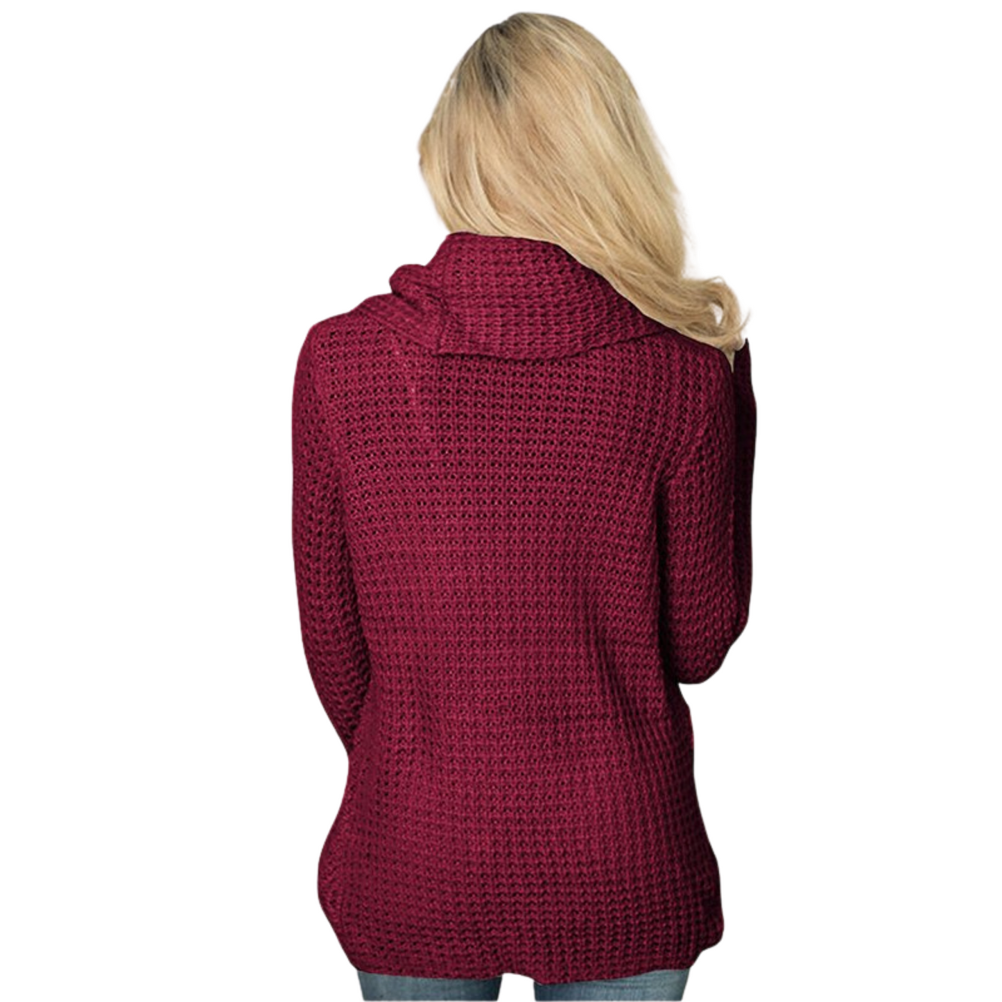 Haut Colle Bénitier Femme Rouge Foncé