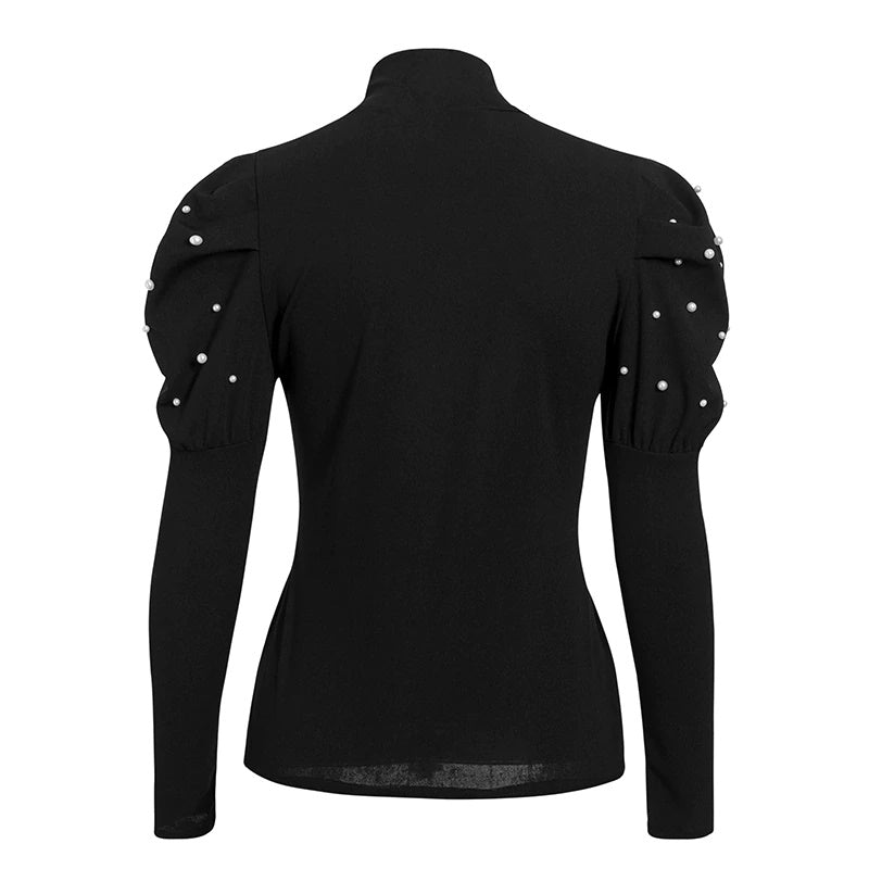 Pull Col Roulé avec Perles