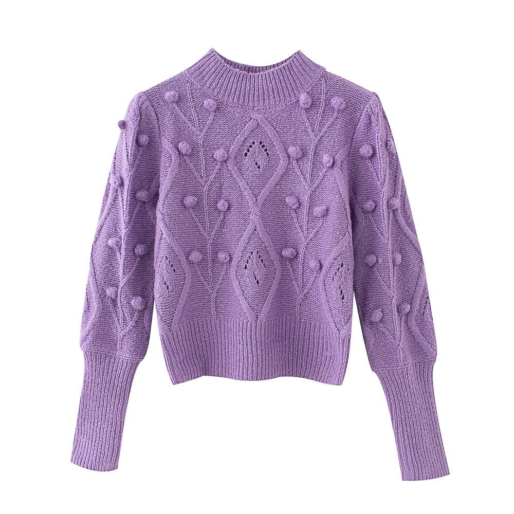 Pull Col Semi Montant Femme