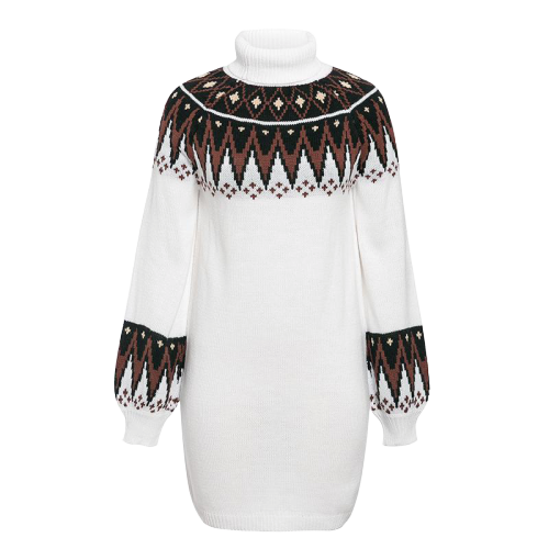 Robe-Pull Col Roulé