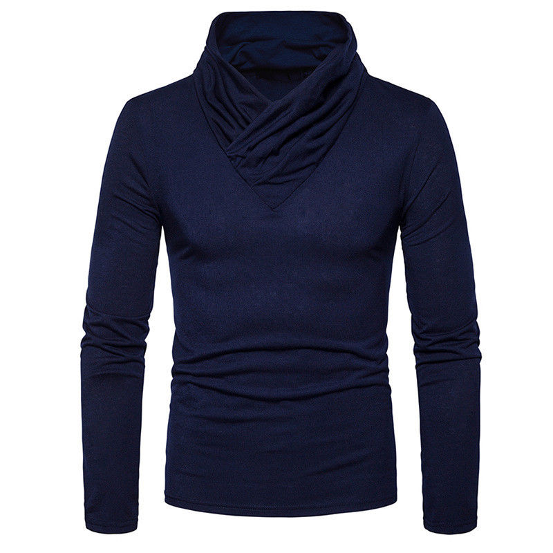 Sous-Pull Col Bénitier Bleu Marine