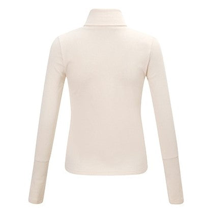 sous pull femme col roulé beige