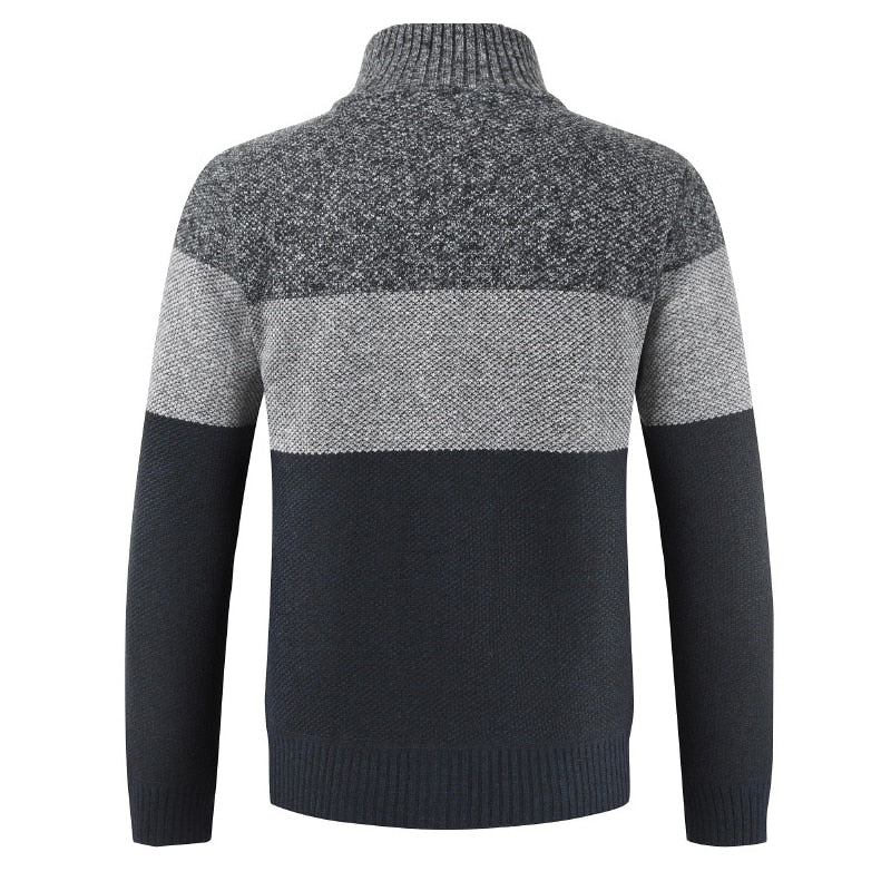 Veste Col Haut Homme Grise Fonce