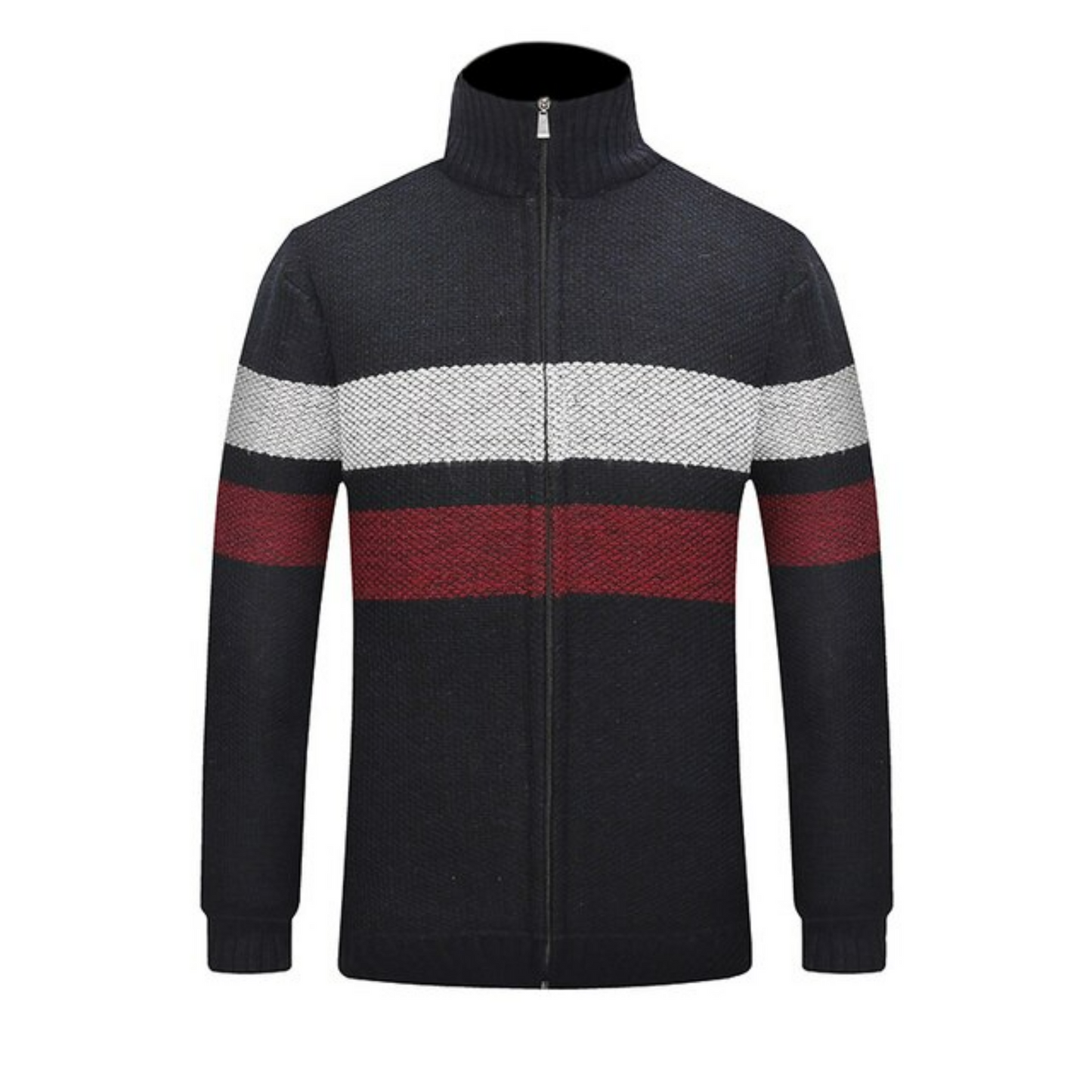 Veste Col Roulé Homme Bleu Marine