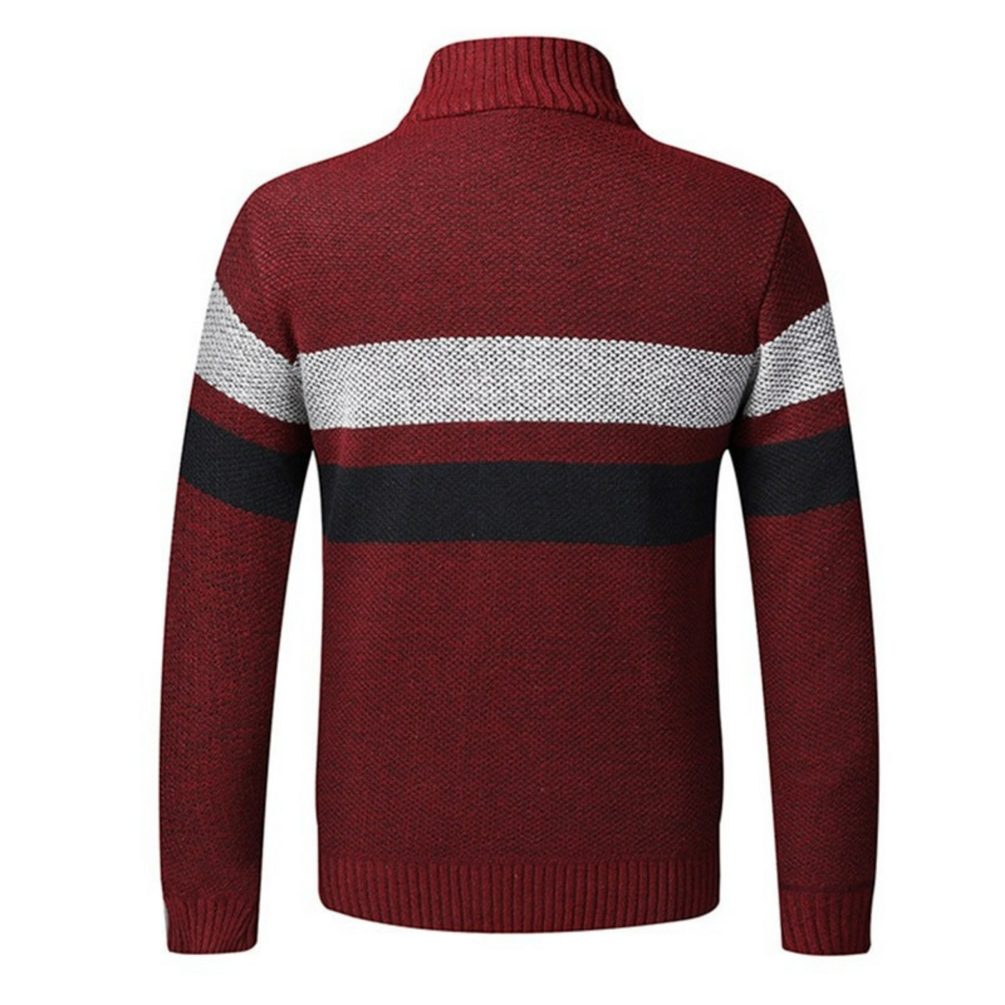 Veste Col Roule Homme Rouge