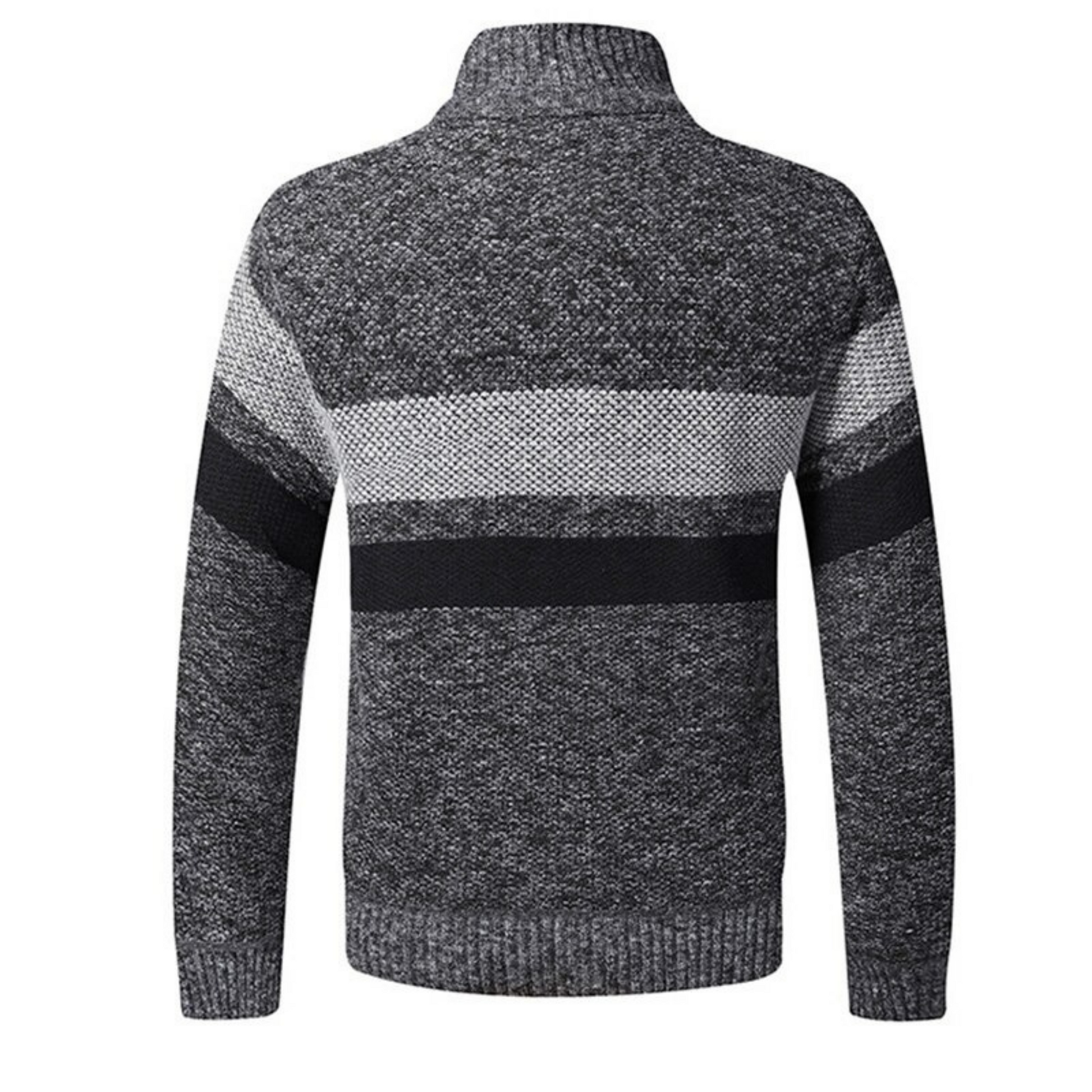 Veste Col Roulé Homme Grise Foncée