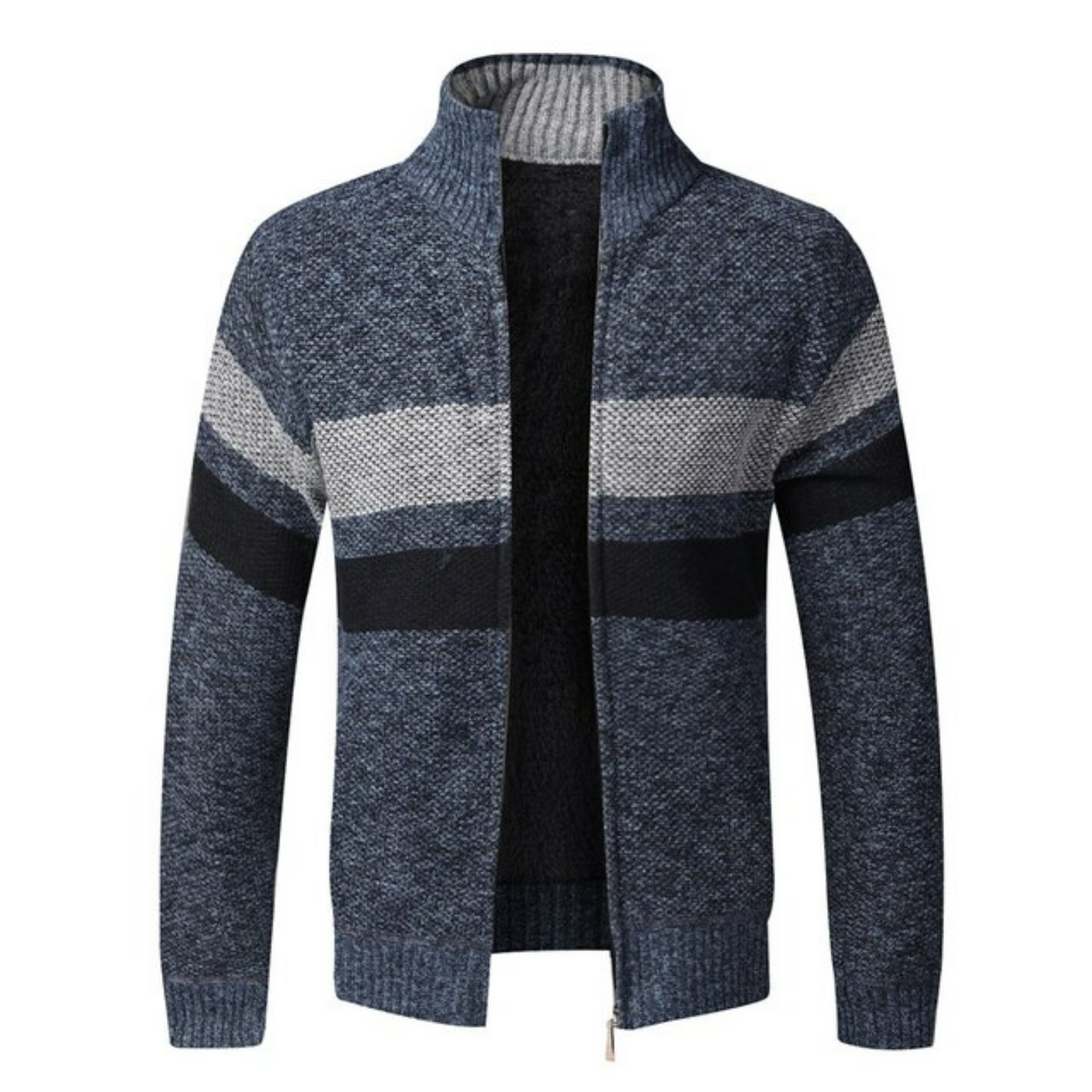 Veste Col Roulé Homme Bleu