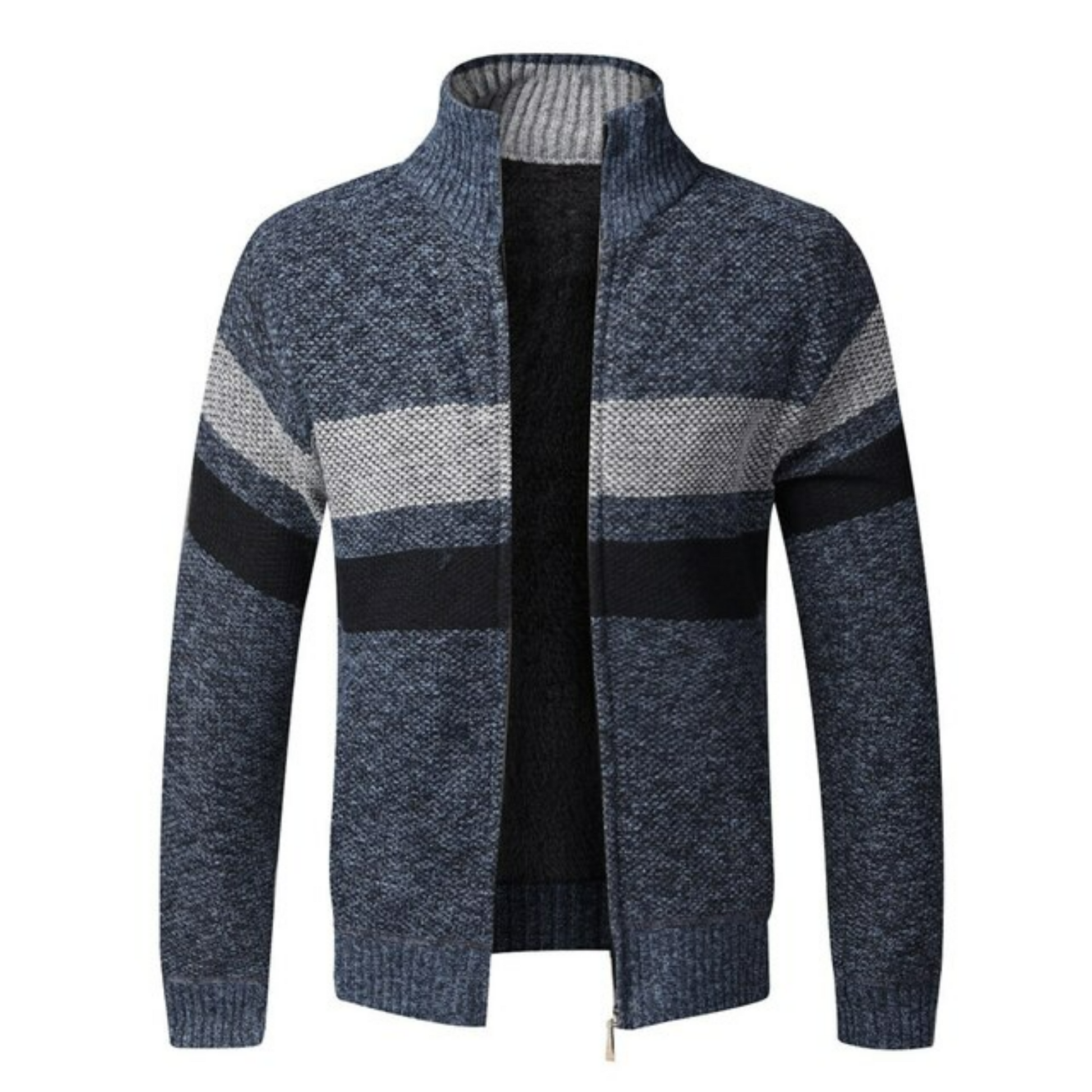 Veste Col Roulé Homme Bleu