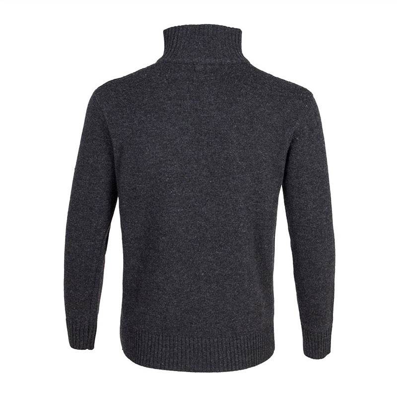 Veste Zip Col Montant Homme Noire