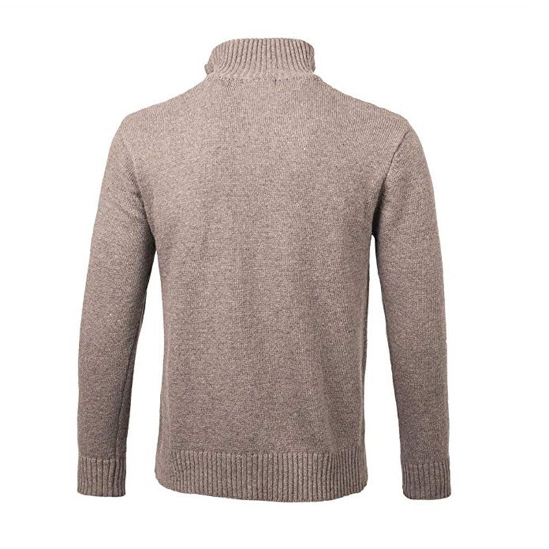 Veste Zip Col Montant Homme Beige