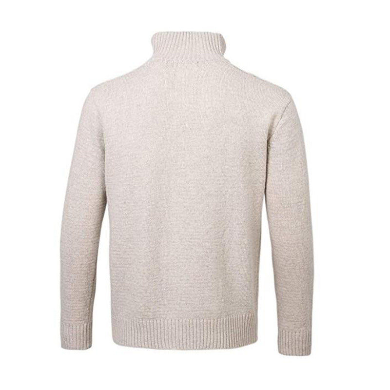 Veste Zip Col Montant Homme Blanche