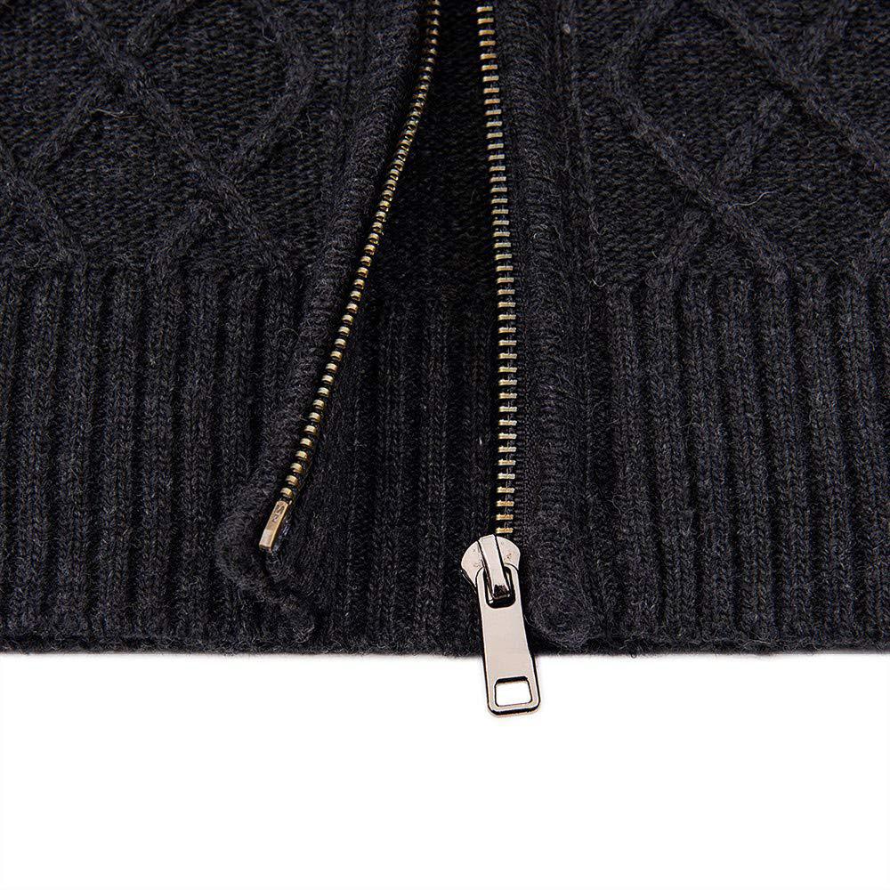 Veste Zippée Col Montant Homme Noir
