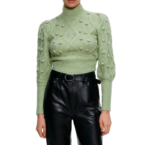 Pull Col Semi-Montant Femme