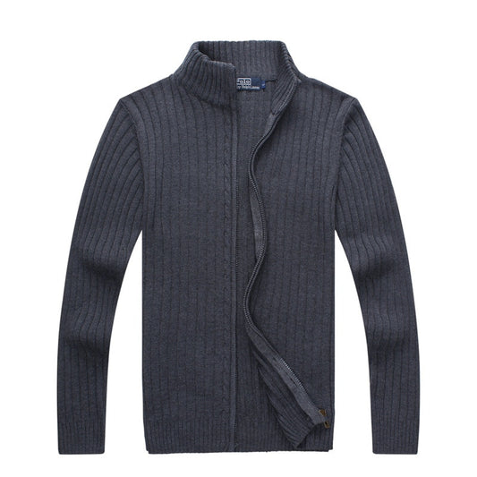 Veste Homme Gris Foncé Col Montant